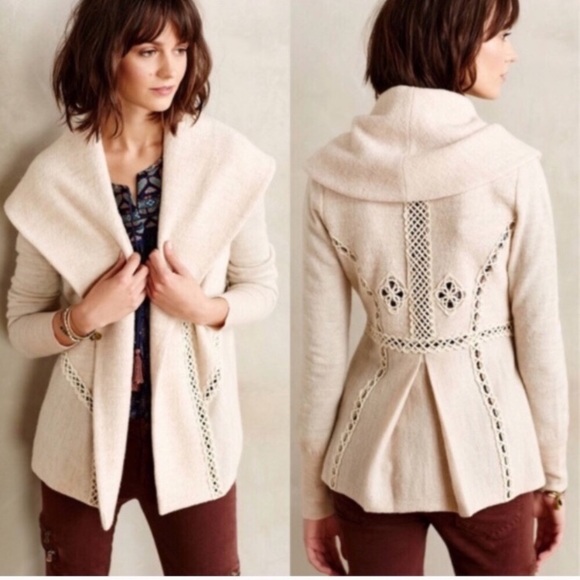 Anthropologie Sweaters - Anthro Angel Of The North Sartouche Sweater Jacket